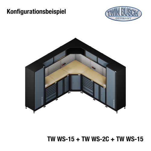 Sistema de armarios profesional para talleres - TWWS2C